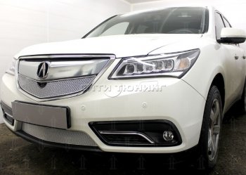 3 849 р. Нижняя решетка радиатора Allest Acura MDX YD3 дорестайлинг (2013-2016) (Хром)  с доставкой в г. Екатеринбург. Увеличить фотографию 2