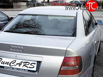 2 749 р. Козырёк RS на заднее лобовое стекло автомобиля Audi A4 B5 8D2 седан 1-ый рестайлинг (1996-1998) (Неокрашенный)  с доставкой в г. Екатеринбург