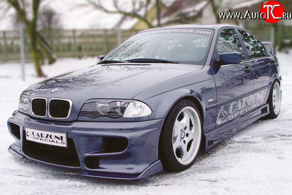 8 899 р. Передний бампер CarZone BMW 3 серия E46 седан дорестайлинг (1998-2001)  с доставкой в г. Екатеринбург