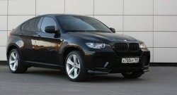 4 749 р. Накладки Global-Tuning на передний бампер автомобиля  BMW X6  E71 (2008-2014) дорестайлинг, рестайлинг (Неокрашенная)  с доставкой в г. Екатеринбург. Увеличить фотографию 2