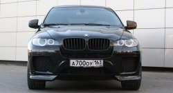 4 749 р. Накладки Global-Tuning на передний бампер автомобиля  BMW X6  E71 (2008-2014) дорестайлинг, рестайлинг (Неокрашенная)  с доставкой в г. Екатеринбург. Увеличить фотографию 3