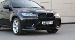 4 749 р. Накладки Global-Tuning на передний бампер автомобиля  BMW X6  E71 (2008-2014) дорестайлинг, рестайлинг (Неокрашенная)  с доставкой в г. Екатеринбург. Увеличить фотографию 5