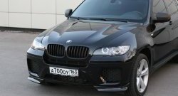 4 749 р. Накладки Global-Tuning на передний бампер автомобиля  BMW X6  E71 (2008-2014) дорестайлинг, рестайлинг (Неокрашенная)  с доставкой в г. Екатеринбург. Увеличить фотографию 7