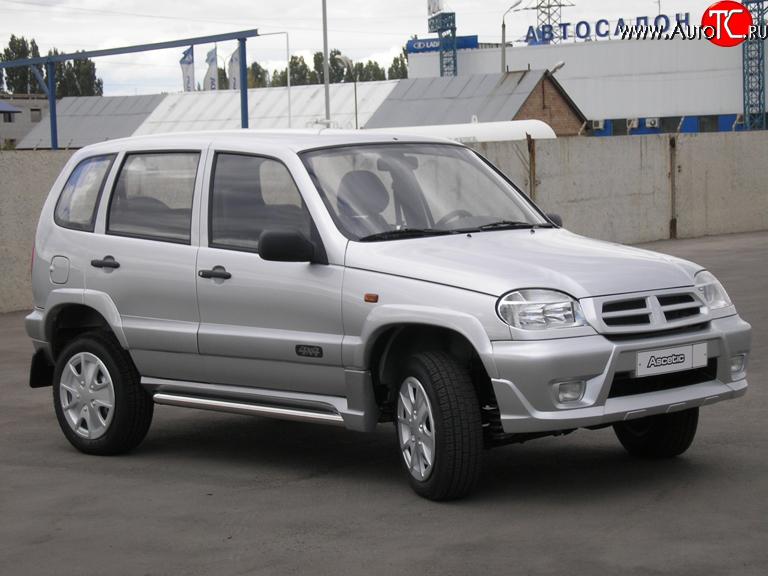 1 799 р. Пороги накладки Аскет Chevrolet Niva 2123 дорестайлинг (2002-2008) (Неокрашенные)  с доставкой в г. Екатеринбург