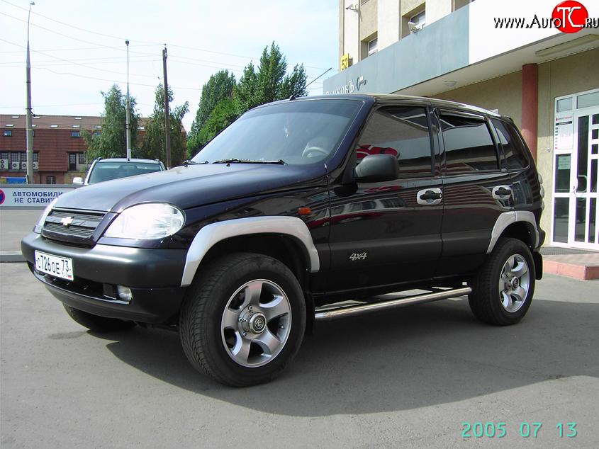 3 299 р. Арки крыльев Аскет  Chevrolet Niva  2123 (2002-2008), Лада 2123 (Нива Шевроле) (2002-2008) (Неокрашенные)  с доставкой в г. Екатеринбург