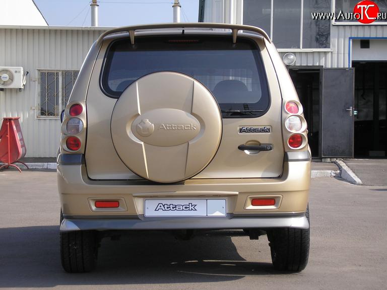 709 р. Накладки на фонари Атака (до 2009 г) Chevrolet Niva 2123 дорестайлинг (2002-2008) (Неокрашенные)  с доставкой в г. Екатеринбург