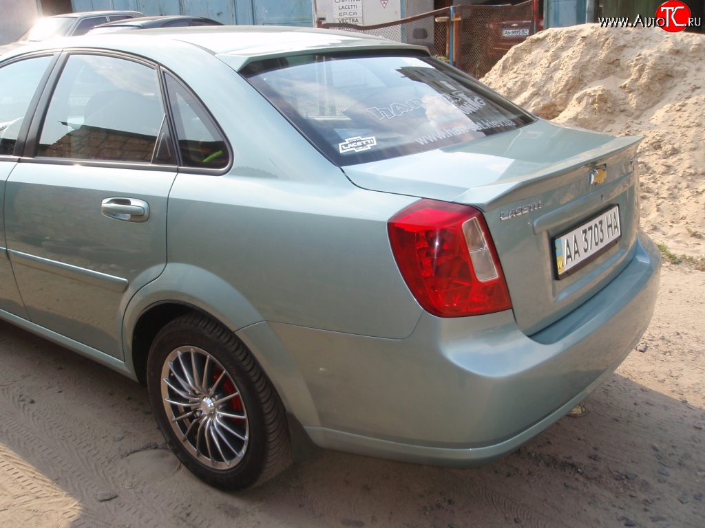 2 699 р. Спойлер CTS Chevrolet Lacetti седан (2002-2013) (Неокрашенный)  с доставкой в г. Екатеринбург