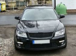 859 р. Реснички на фары СТ Skoda Octavia A5 рестайлинг универсал (2008-2013) (Неокрашенные)  с доставкой в г. Екатеринбург. Увеличить фотографию 2