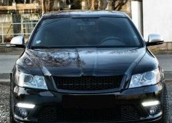 859 р. Реснички на фары СТ Skoda Octavia A5 рестайлинг универсал (2008-2013) (Неокрашенные)  с доставкой в г. Екатеринбург. Увеличить фотографию 3