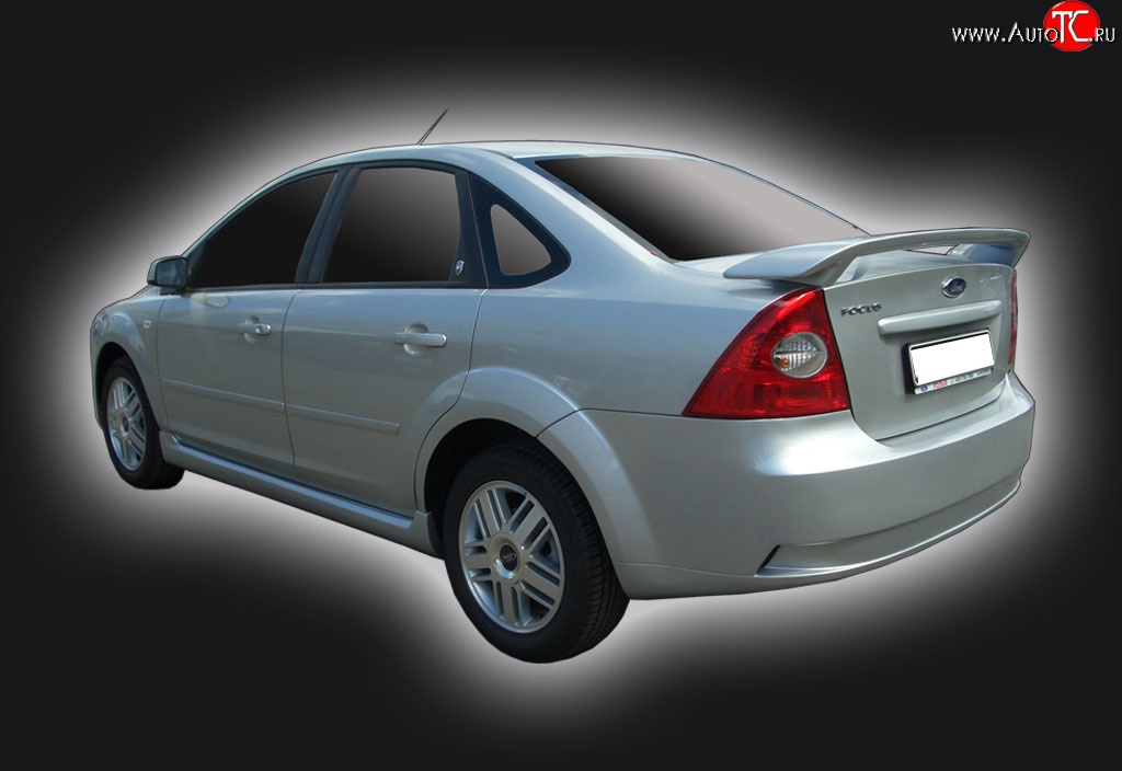 6 499 р. Задний бампер GT Dynamics Ford Focus 2  седан дорестайлинг (2004-2008) (Неокрашенный)  с доставкой в г. Екатеринбург