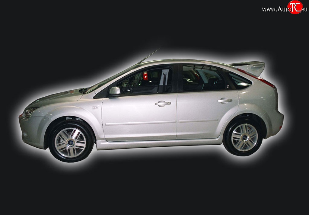 5 999 р. Пороги накладки GT Dynamics Ford Focus 2  седан дорестайлинг (2004-2008) (Неокрашенные)  с доставкой в г. Екатеринбург