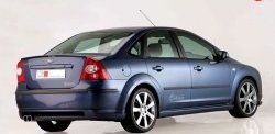 5 699 р. Накладка бампера MS Ford Focus 2  седан дорестайлинг (2004-2008) (Неокрашенная)  с доставкой в г. Екатеринбург. Увеличить фотографию 2