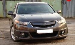 Вставка в оригинальную решетку радиатора MUGEN (дорестайлинг) Honda Accord CU седан дорестайлинг (2008-2011)