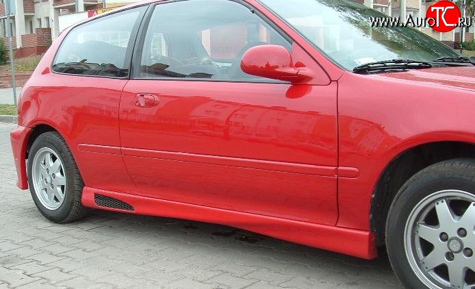 4 699 р. Пороги накладки Style Honda Civic EG седан (1992-1995)  с доставкой в г. Екатеринбург