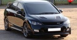 27 999 р. Пластиковый капот Mugen Style  Honda Civic  FD (2005-2011) седан дорестайлинг, седан рестайлинг (Неокрашенный)  с доставкой в г. Екатеринбург. Увеличить фотографию 5