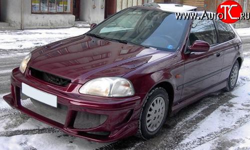 5 049 р. Передний бампер на  Honda Civic  EJ,EK,EM (1995-1998) седан дорестайлинг, хэтчбэк 3 дв. дорестайлинг  с доставкой в г. Екатеринбург