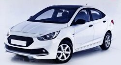 1 099 р. Реснички Sport Hyundai Solaris RBr хэтчбэк дорестайлинг (2010-2014) (Неокрашенные)  с доставкой в г. Екатеринбург. Увеличить фотографию 5