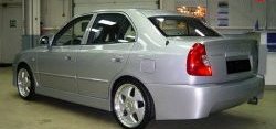 4 699 р. Задний бампер ATH-classic Hyundai Accent седан ТагАЗ (2001-2012) (Неокрашенный)  с доставкой в г. Екатеринбург. Увеличить фотографию 3