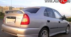 6 549 р. Пороги накладки Street Hyundai Accent седан ТагАЗ (2001-2012) (Неокрашенные)  с доставкой в г. Екатеринбург. Увеличить фотографию 2