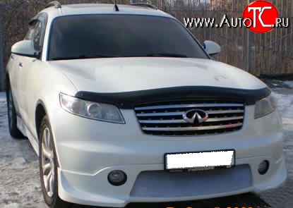 10 599 р. Накладка переднего бампера FX-Design INFINITI FX35 S50 дорестайлинг (2002-2005) (Неокрашенная)  с доставкой в г. Екатеринбург