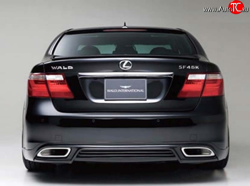 15 699 р. Накладка заднего бампера Wald Lexus LS460 XF40 дорестайлинг (2006-2009) (Неокрашенная)  с доставкой в г. Екатеринбург