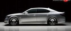 17 299 р. Пороги накладки Wald Lexus LS460 XF40 дорестайлинг (2006-2009) (Неокрашенные)  с доставкой в г. Екатеринбург. Увеличить фотографию 2