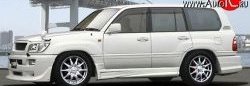 18 449 р. Пороги накладки JAOS Style Lexus LX470 J100 дорестайлинг (1998-2002) (Неокрашенные)  с доставкой в г. Екатеринбург. Увеличить фотографию 2