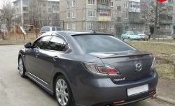 3 499 р. Узкий козырёк на заднее лобовое стекло EX-Style Mazda 6 GH дорестайлинг седан (2007-2010) (Неокрашенный)  с доставкой в г. Екатеринбург. Увеличить фотографию 3