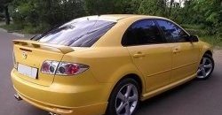 7 349 р. Накладка заднего бампера AERO Mazda 6 GG седан дорестайлинг (2002-2005) (Неокрашенная)  с доставкой в г. Екатеринбург. Увеличить фотографию 2