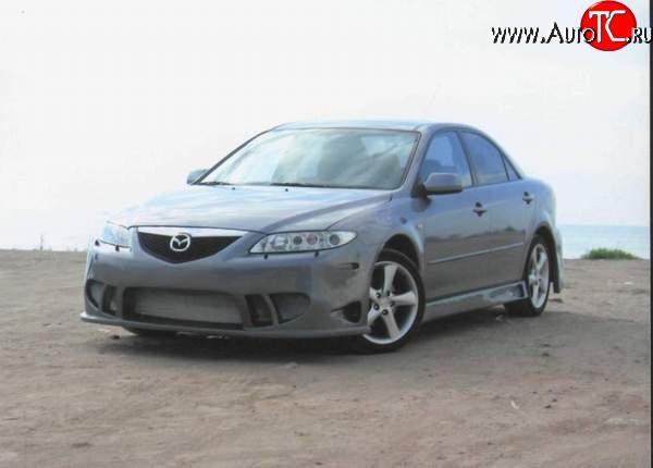 8 449 р. Передний бампер на Mazda 6 GG седан дорестайлинг (2002-2005)  с доставкой в г. Екатеринбург