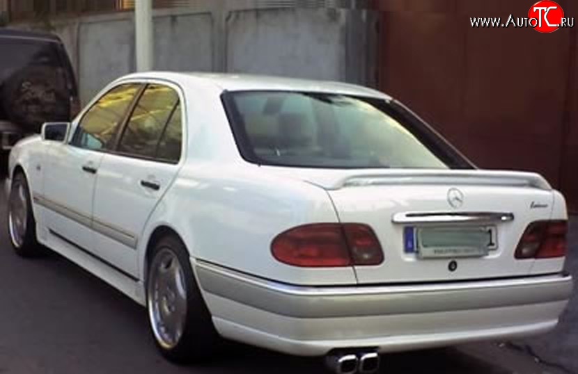 3 799 р. Накладка заднего бампера LORINZER Style Mercedes-Benz E-Class W210 дорестайлинг седан (1996-1999) (Неокрашенная)  с доставкой в г. Екатеринбург