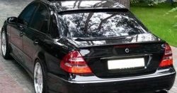 2 699 р. Козырёк AMG на заднее лобовое стекло автомобиля  Mercedes-Benz E-Class  W211 (2002-2009) дорестайлинг седан, рестайлинг седан (Неокрашенный)  с доставкой в г. Екатеринбург. Увеличить фотографию 2