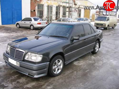 2 049 р. Накладка на передний бампер Mercedes-Benz E-Class W124 седан дорестайлинг (1984-1993)  с доставкой в г. Екатеринбург