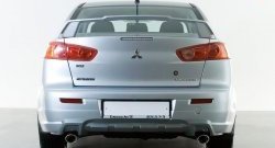 Накладка заднего бампера Elegance Mitsubishi Lancer 10 седан рестайлинг (2011-2017)