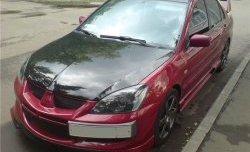 6 399 р. Накладка переднего бампера Evo Mitsubishi Lancer 9 1-ый рестайлинг универсал (2003-2005) (Неокрашенная)  с доставкой в г. Екатеринбург. Увеличить фотографию 3