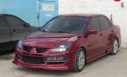 6 399 р. Накладка переднего бампера Evo Mitsubishi Lancer 9 1-ый рестайлинг универсал (2003-2005) (Неокрашенная)  с доставкой в г. Екатеринбург. Увеличить фотографию 4