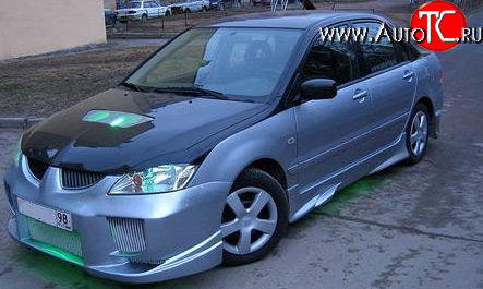 6 699 р. Передний бампер OS Mitsubishi Lancer 9 2-ой рестайлинг седан (2005-2009)  с доставкой в г. Екатеринбург