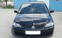 849 р. Комплект широких ресничек Evo V2  Mitsubishi Lancer  9 (2003-2009) 1-ый рестайлинг седан, 1-ый рестайлинг универсал, 2-ой рестайлинг седан, 2-ой рестайлинг универсал (Неокрашенные)  с доставкой в г. Екатеринбург. Увеличить фотографию 1