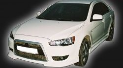 4 999 р. Накладка на решётку радиатора GT Dynamics Mitsubishi Lancer 10 хэтчбэк дорестайлинг (2007-2010) (Неокрашенная)  с доставкой в г. Екатеринбург. Увеличить фотографию 2