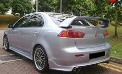 4 999 р. Накладка Zodiak V2 на задний бампер  Mitsubishi Lancer  10 (2007-2017) седан дорестайлинг, седан рестайлинг (Неокрашенная)  с доставкой в г. Екатеринбург. Увеличить фотографию 1