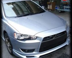 4 849 р. Накладка Zodiak на передний бампер  Mitsubishi Lancer  10 (2007-2017) седан дорестайлинг, хэтчбэк дорестайлинг, седан рестайлинг, хэтчбек 5 дв рестайлинг (Неокрашенная)  с доставкой в г. Екатеринбург. Увеличить фотографию 7