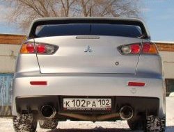 11 699 р. Спойлер Evo V1 Высокий Mitsubishi Lancer 10 седан рестайлинг (2011-2017) (Неокрашенный)  с доставкой в г. Екатеринбург. Увеличить фотографию 2