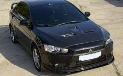 31 799 р. Пластиковый капот Evo Mitsubishi Lancer 10 хэтчбэк дорестайлинг (2007-2010) (Неокрашенный)  с доставкой в г. Екатеринбург. Увеличить фотографию 6