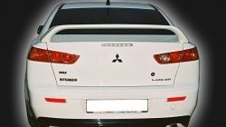 4 249 р. Накладка заднего бампера GT Dynamics Mitsubishi Lancer 10 седан рестайлинг (2011-2017) (Неокрашенная)  с доставкой в г. Екатеринбург. Увеличить фотографию 2