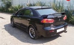 3 899 р. Козырёк на заднее лобовое стекло Sport Mitsubishi Lancer 10 седан дорестайлинг (2007-2010) (Неокрашенный)  с доставкой в г. Екатеринбург. Увеличить фотографию 2