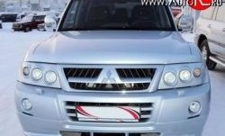 10 599 р. Накладка переднего бампера Sport Mitsubishi Pajero 3 V70 дорестайлинг (1999-2003) (Неокрашенная)  с доставкой в г. Екатеринбург. Увеличить фотографию 2