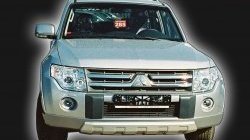 10 499 р. Накладка переднего бампера GT Dynamics Mitsubishi Pajero 4 V80 дорестайлинг (2006-2011) (Дорестайлинг, Неокрашенная)  с доставкой в г. Екатеринбург. Увеличить фотографию 2