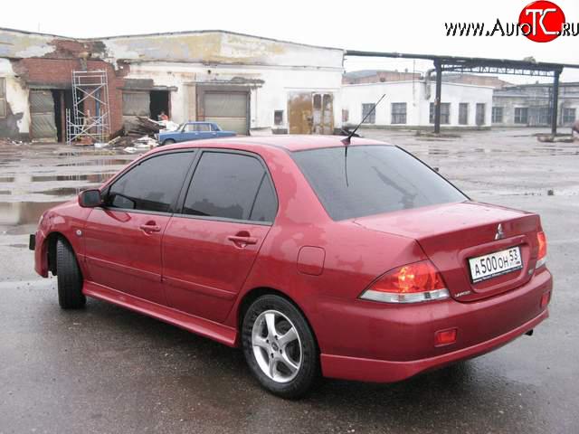 4 049 р. Накладка заднего бампера на Mitsubishi Lancer 9 2-ой рестайлинг седан (2005-2009)  с доставкой в г. Екатеринбург