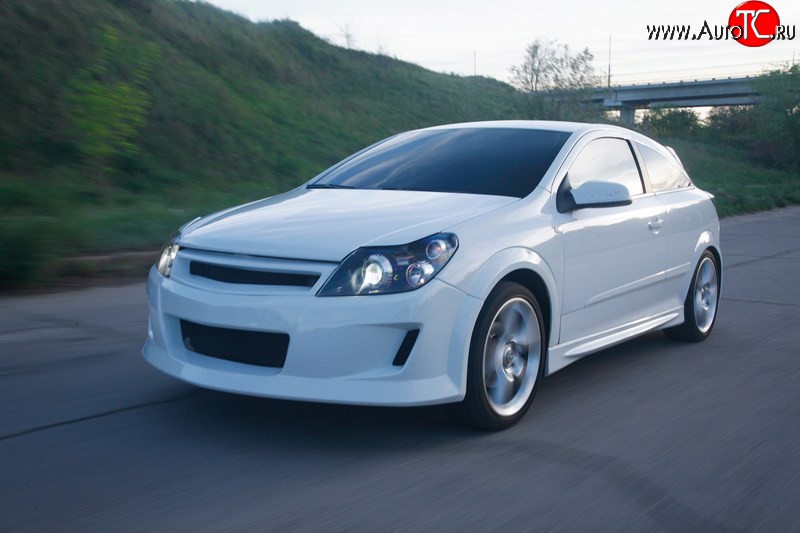 3 299 р. Решётка радиатора DM-Style  Opel Astra  H GTC (2004-2011) хэтчбек 3 дв. дорестайлинг, хэтчбек 3 дв. рестайлинг (Без сетки, Неокрашенная)  с доставкой в г. Екатеринбург