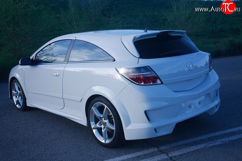 10 399 р. Задний бампер DM-Style  Opel Astra  H GTC (2004-2011) хэтчбек 3 дв. дорестайлинг, хэтчбек 3 дв. рестайлинг (Без сетки, Неокрашенный)  с доставкой в г. Екатеринбург